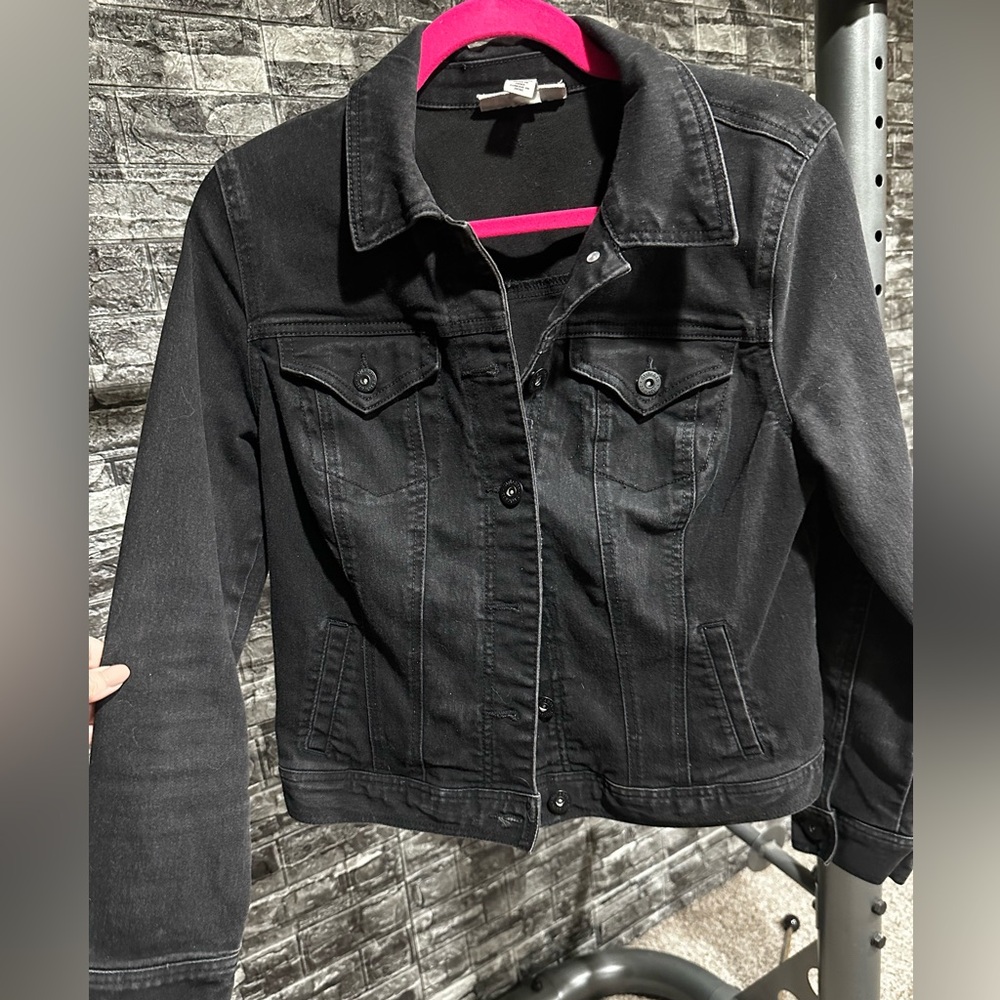 Style & Co. Charcoal Jean Jacket